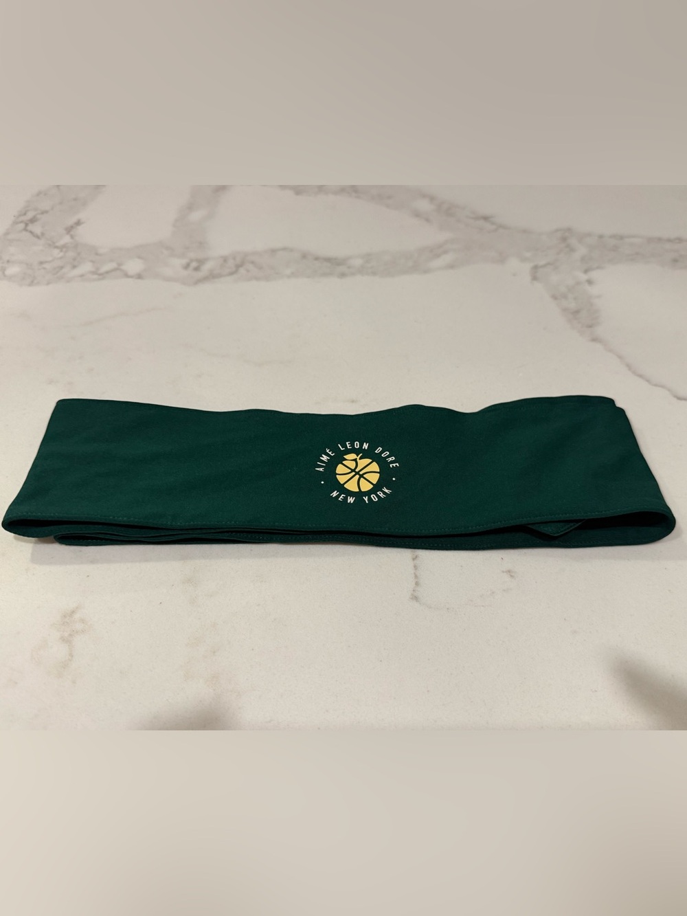 Aimé Leon Dore Basketball Logo Performance Headband – Forest Green